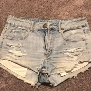 American Eagle High-Waisted Jean Shorts Size 6